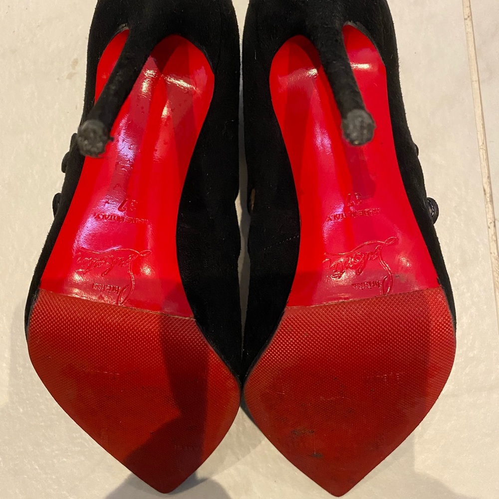 Christian Louboutin Black Suede Viennana - Picture 7 of 7